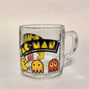 Vintage 1982 Glass Coffee Mug Pac Man Libbey Bally Midway Mfg. Co.